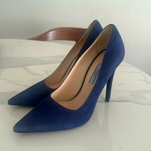 Prada Blue Suede